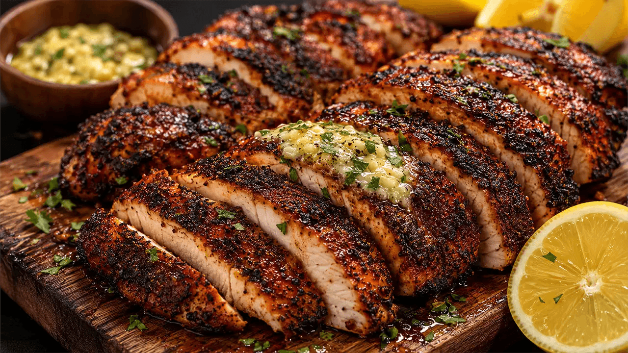 Blackened Garlic Butter Chicken