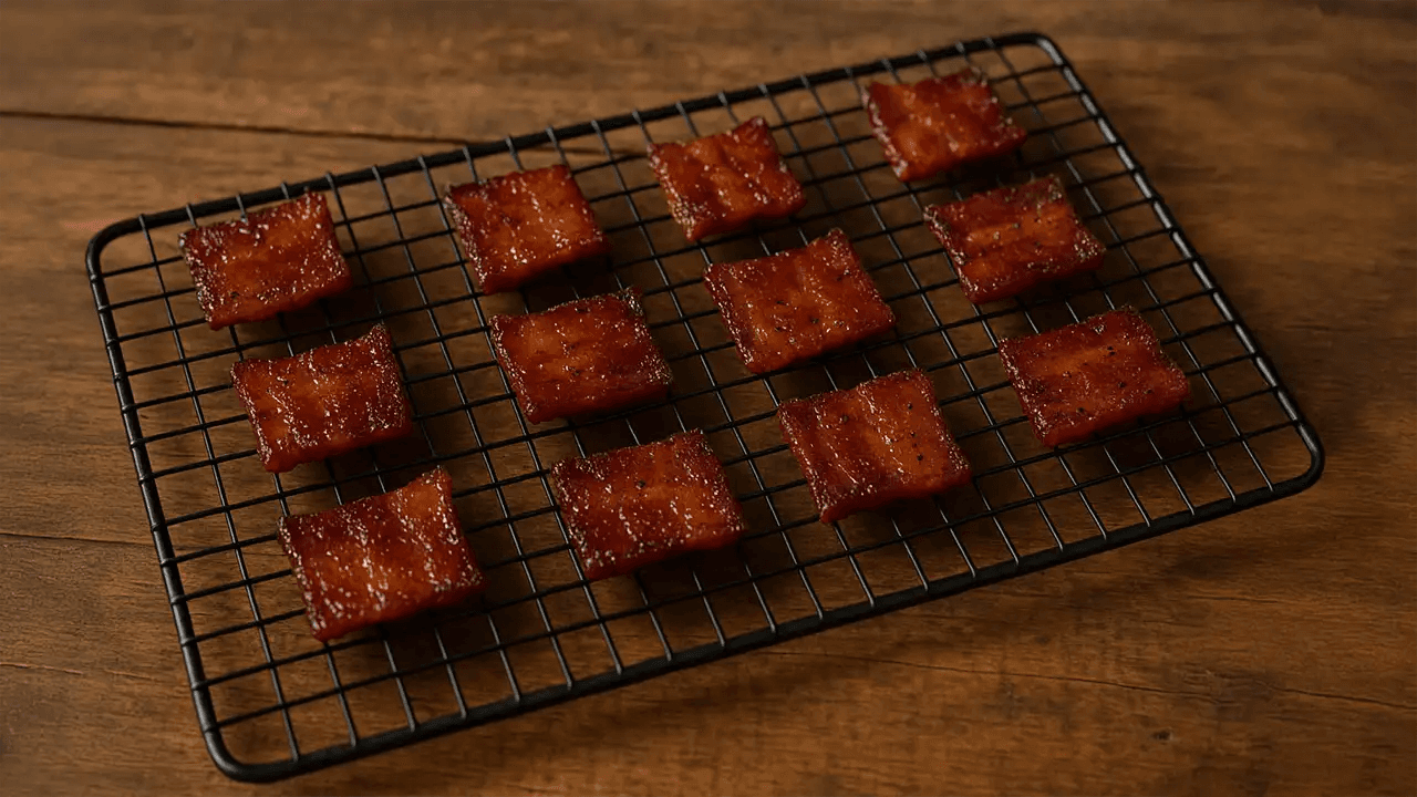 Smoked Caramelized Bacon Bites