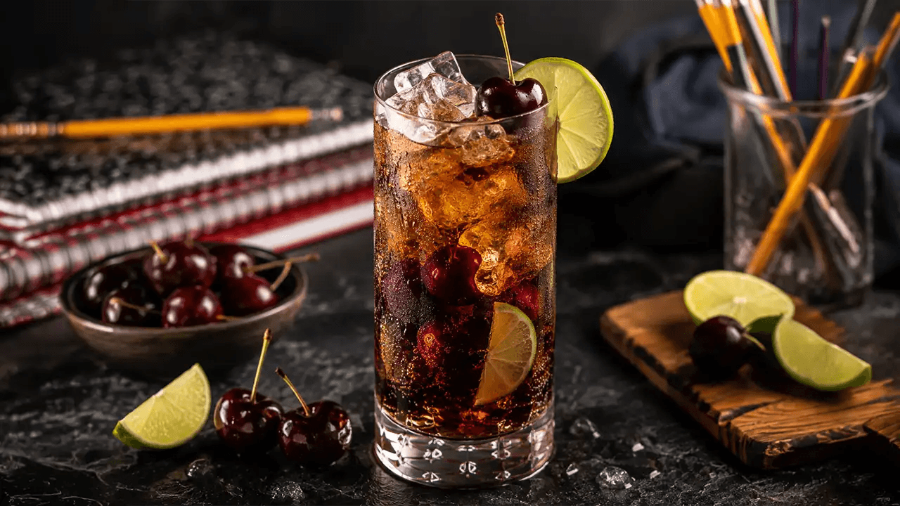 Hall Pass Cherry Cola Bourbon Highball