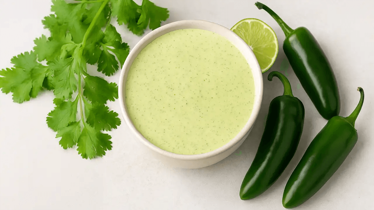 Creamy Jalapeño Sauce with Cilantro & Lime