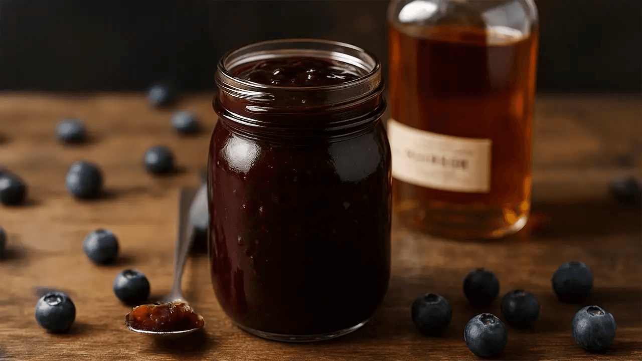 Smoky Blueberry Bourbon BBQ Sauce
