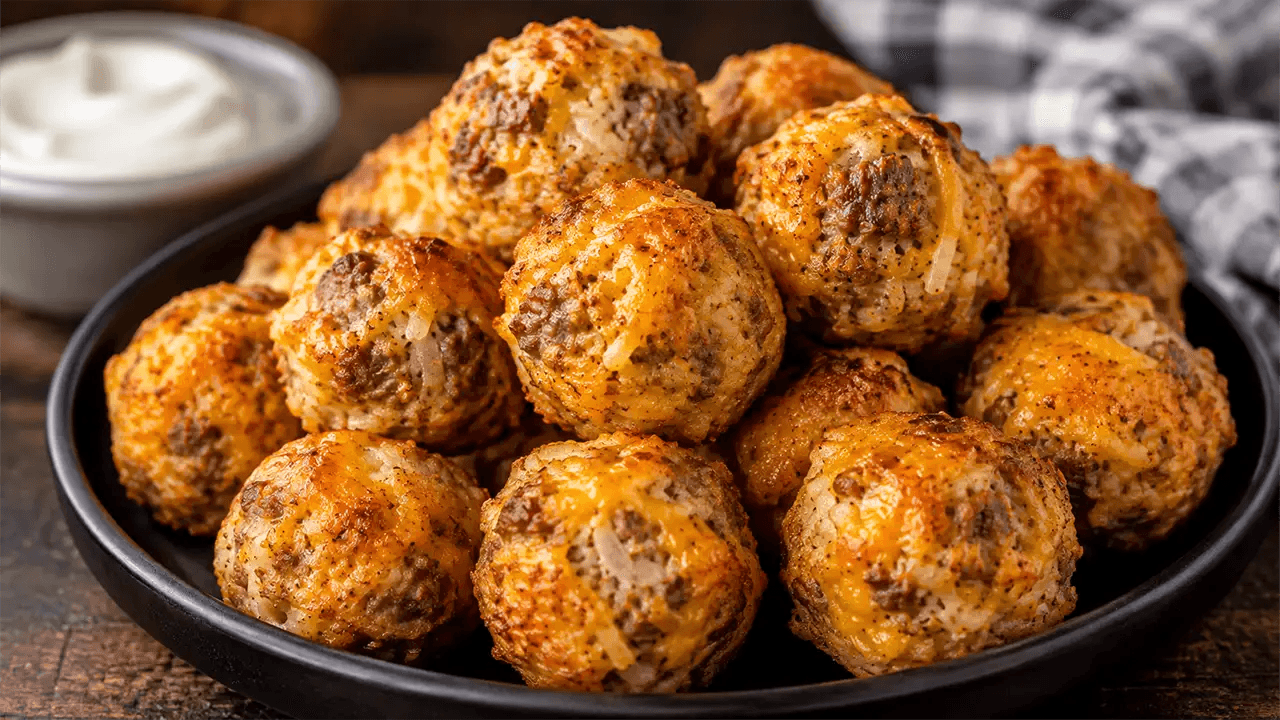 Cheesy Sausage Hashbrown Bites