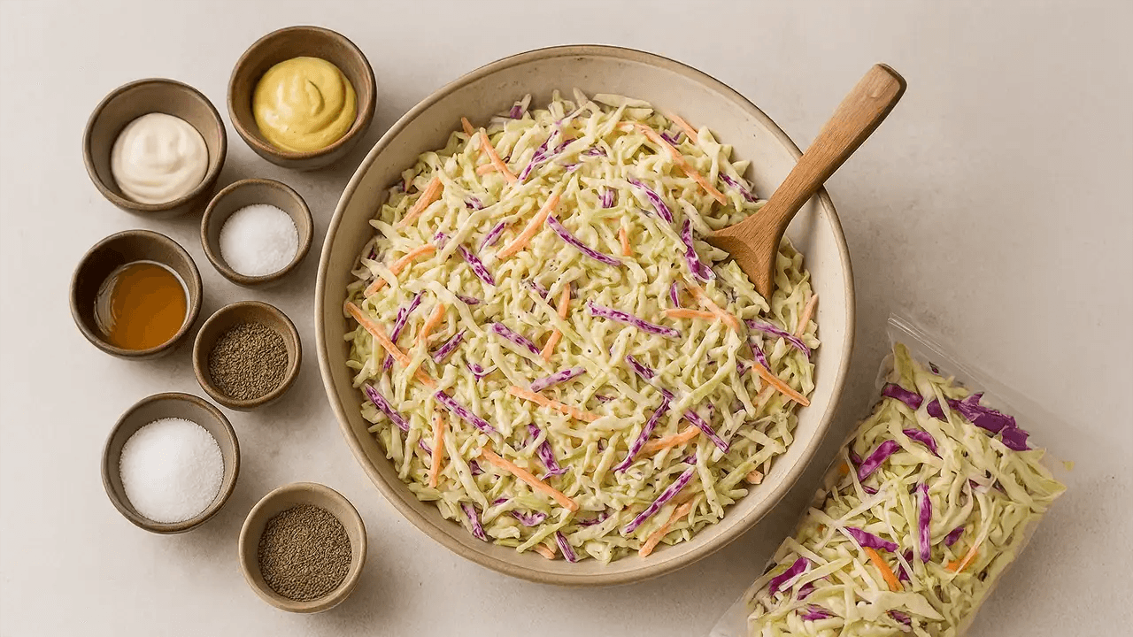 Tangy Southern Coleslaw with Creamy Dijon Dressing