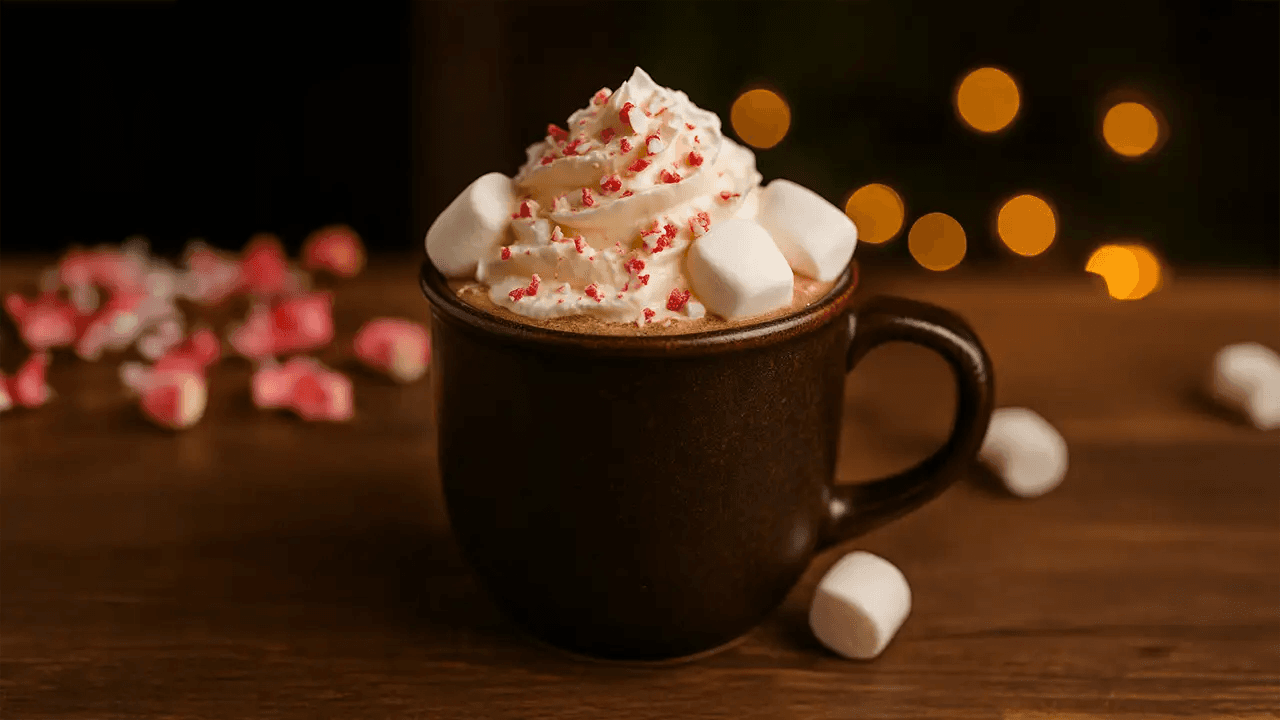Decadent Peppermint Patty Hot Chocolate