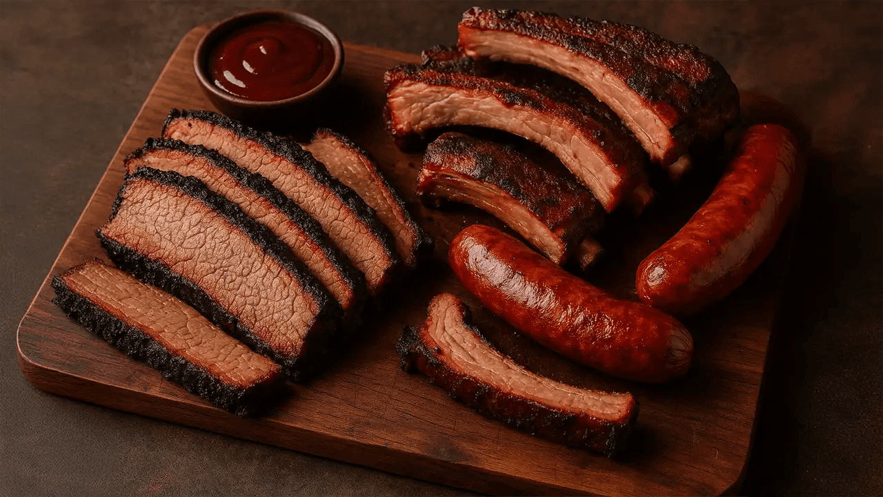 Texas Oak-Smoked Beef and Pork Barbecue