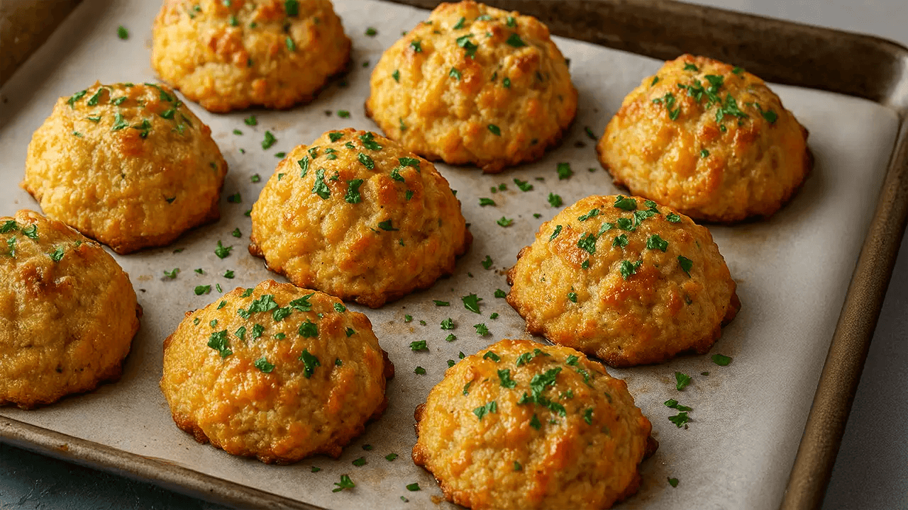 Smoky Cheddar Garlic Drop Biscuits