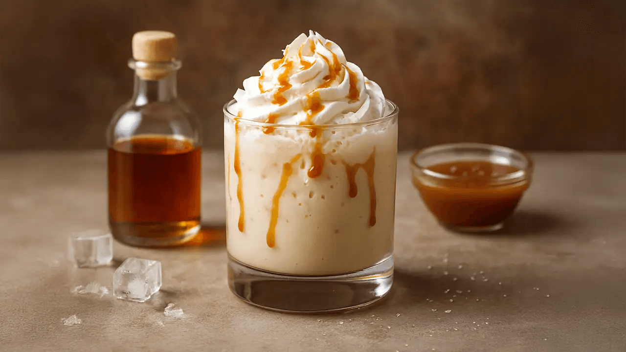 Decadent Bourbon Caramel Milk Punch