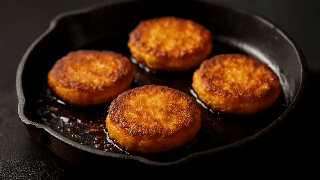 Smoky Skillet Cornbread Patties