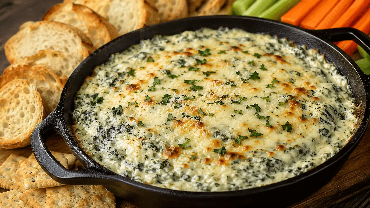 Smoked Spinach Parmesan Cheese Dip