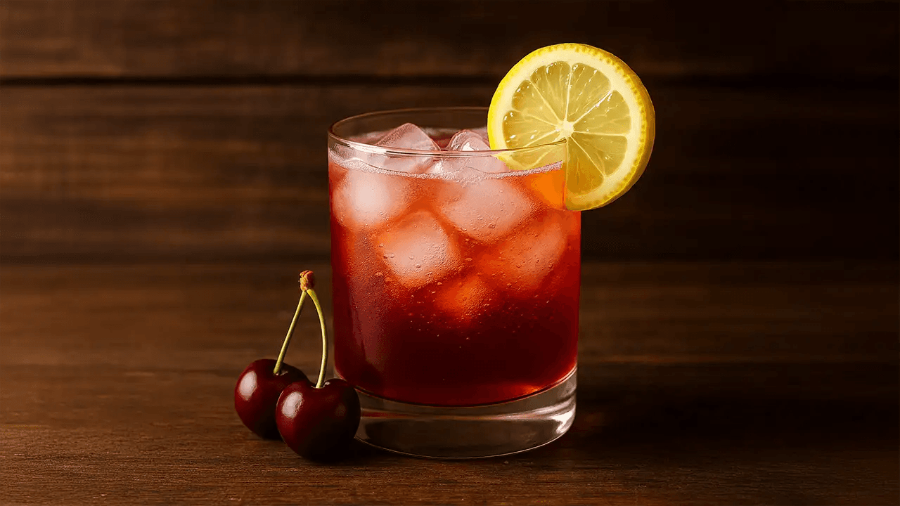 Crimson Velvet Bourbon Sparkler